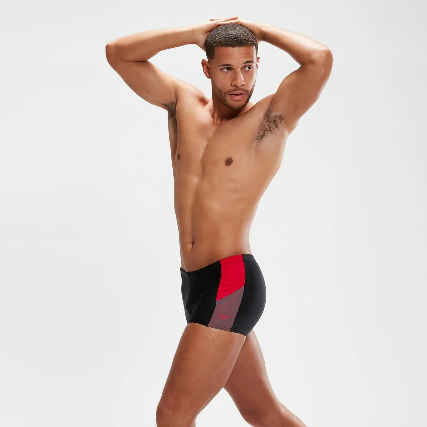 Men's Dive Aquashorts Black/Red*Speedo Outlet