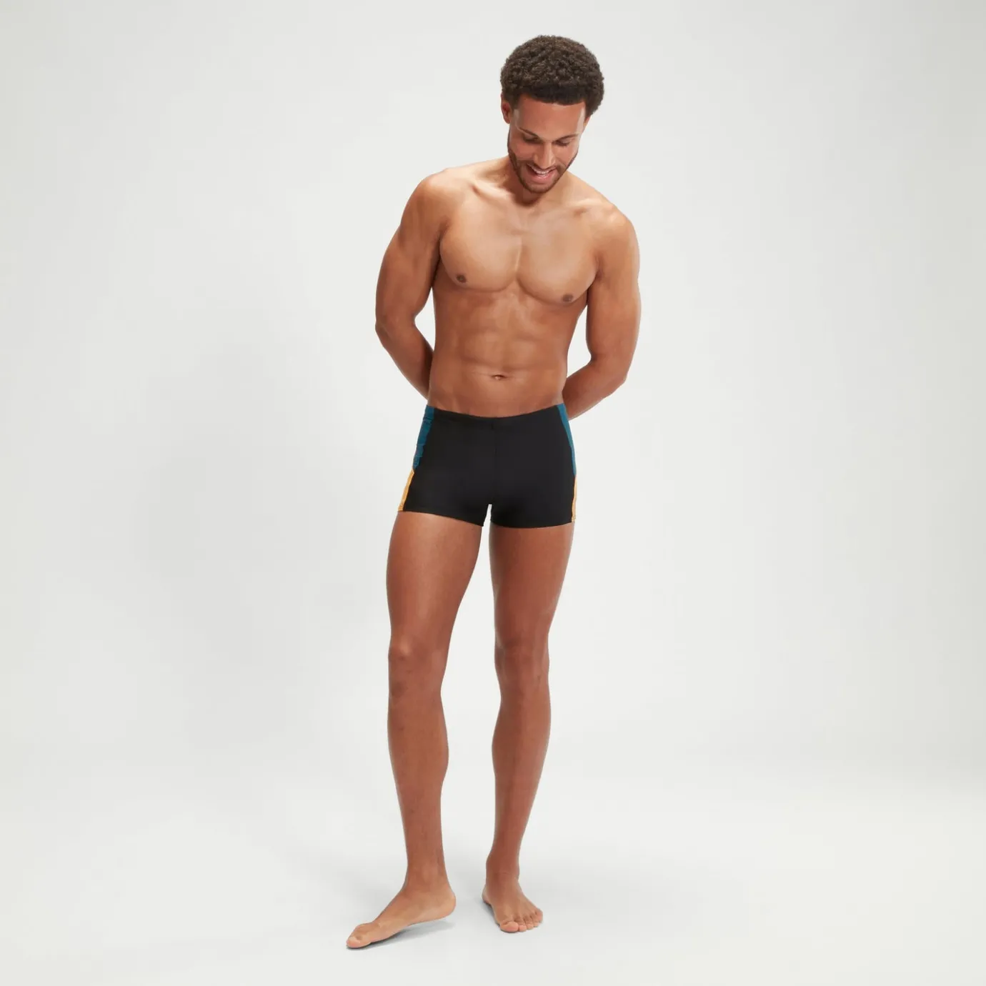 Men's Dive Aquashorts Black/Teal*Speedo Hot