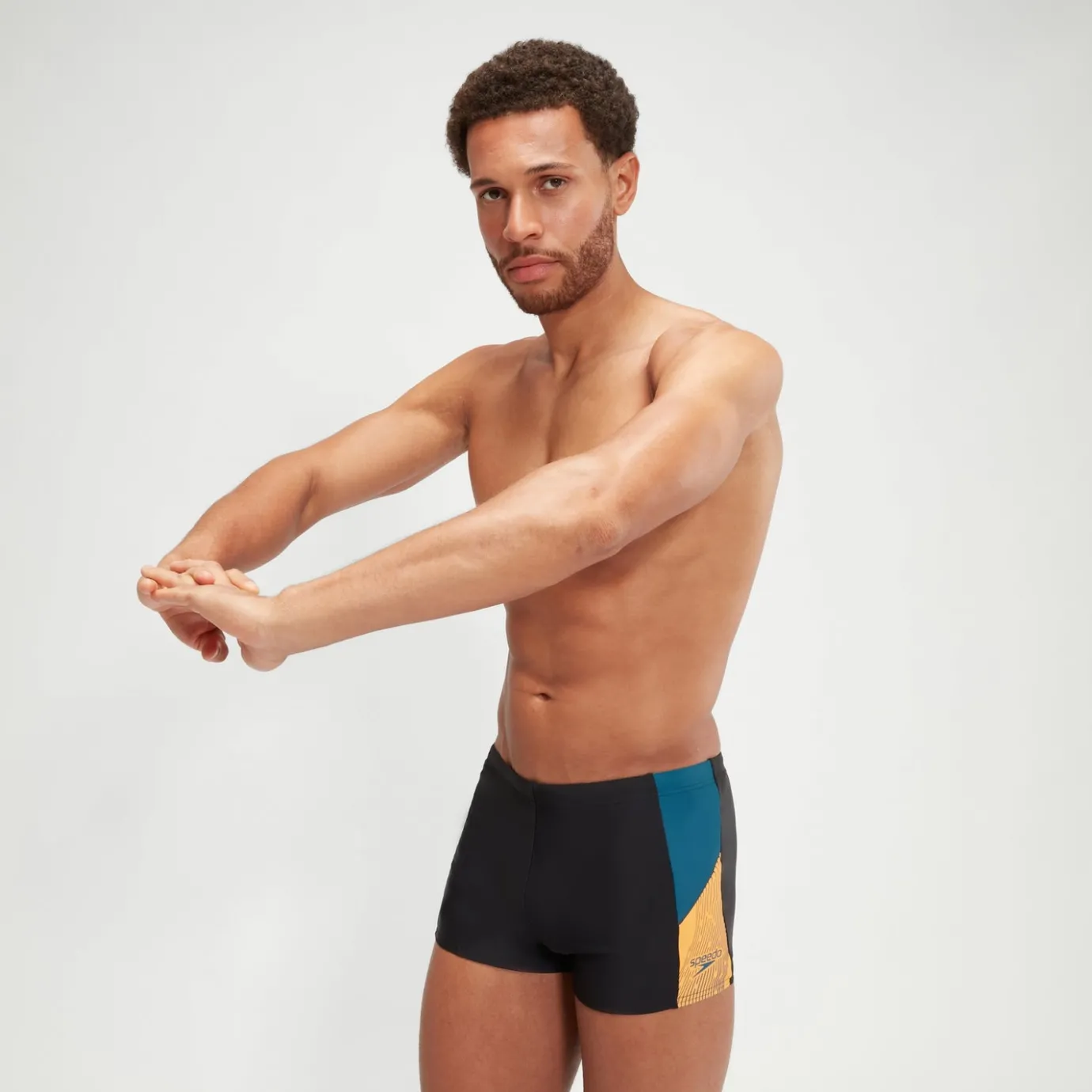 Men's Dive Aquashorts Black/Teal*Speedo Hot