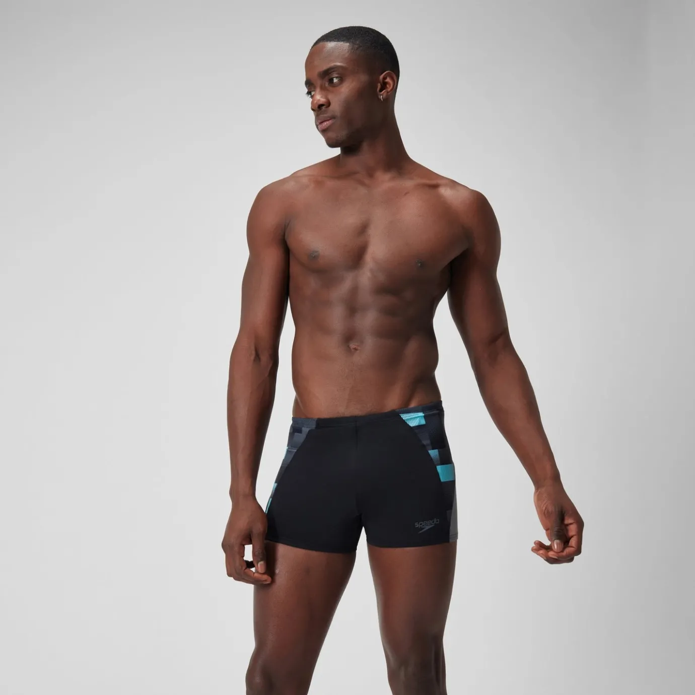 Men's Endurance+ Max Splice Aquashort Black/Grey*Speedo Discount