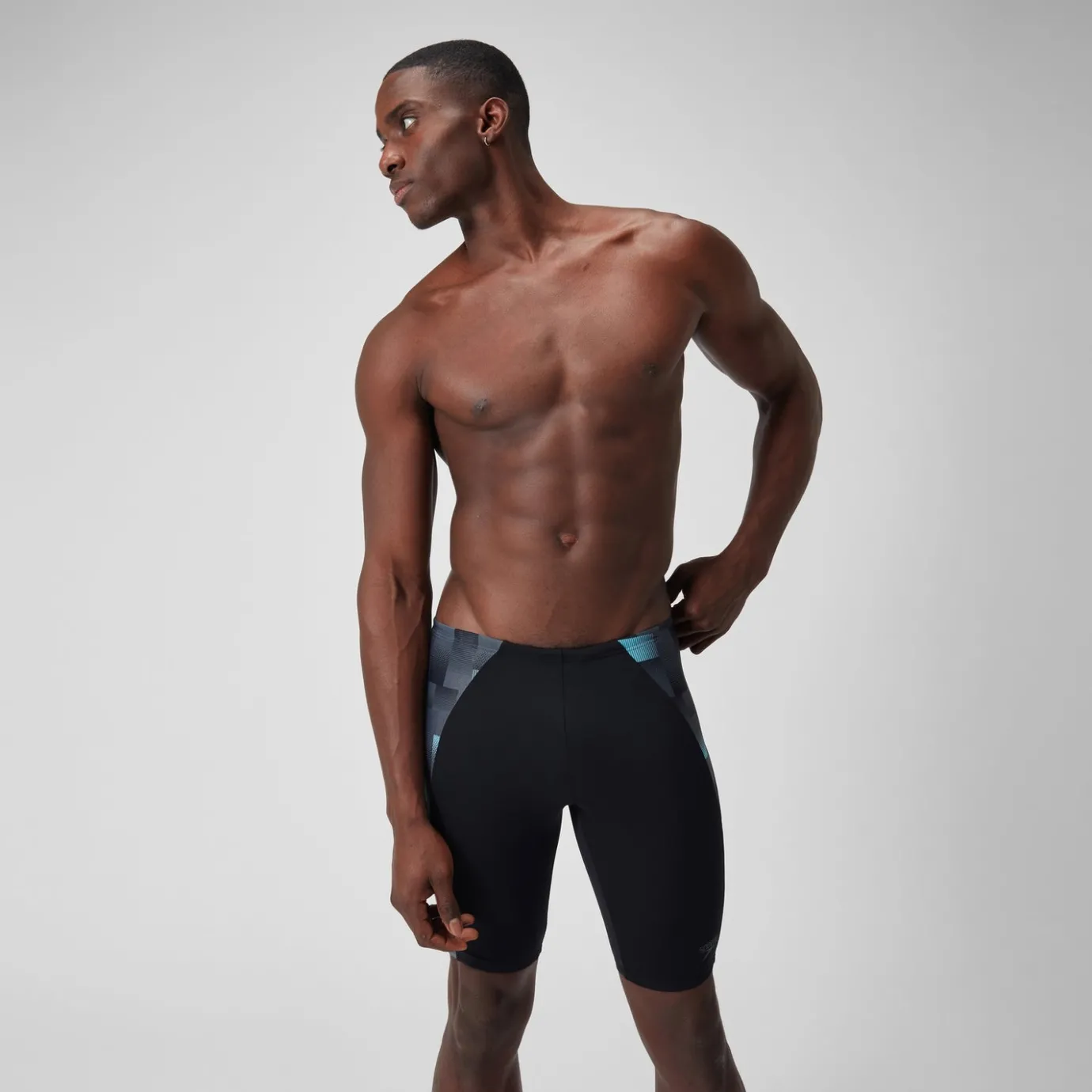 Men's Endurance+ Max Splice Jammer Black/Grey*Speedo Outlet