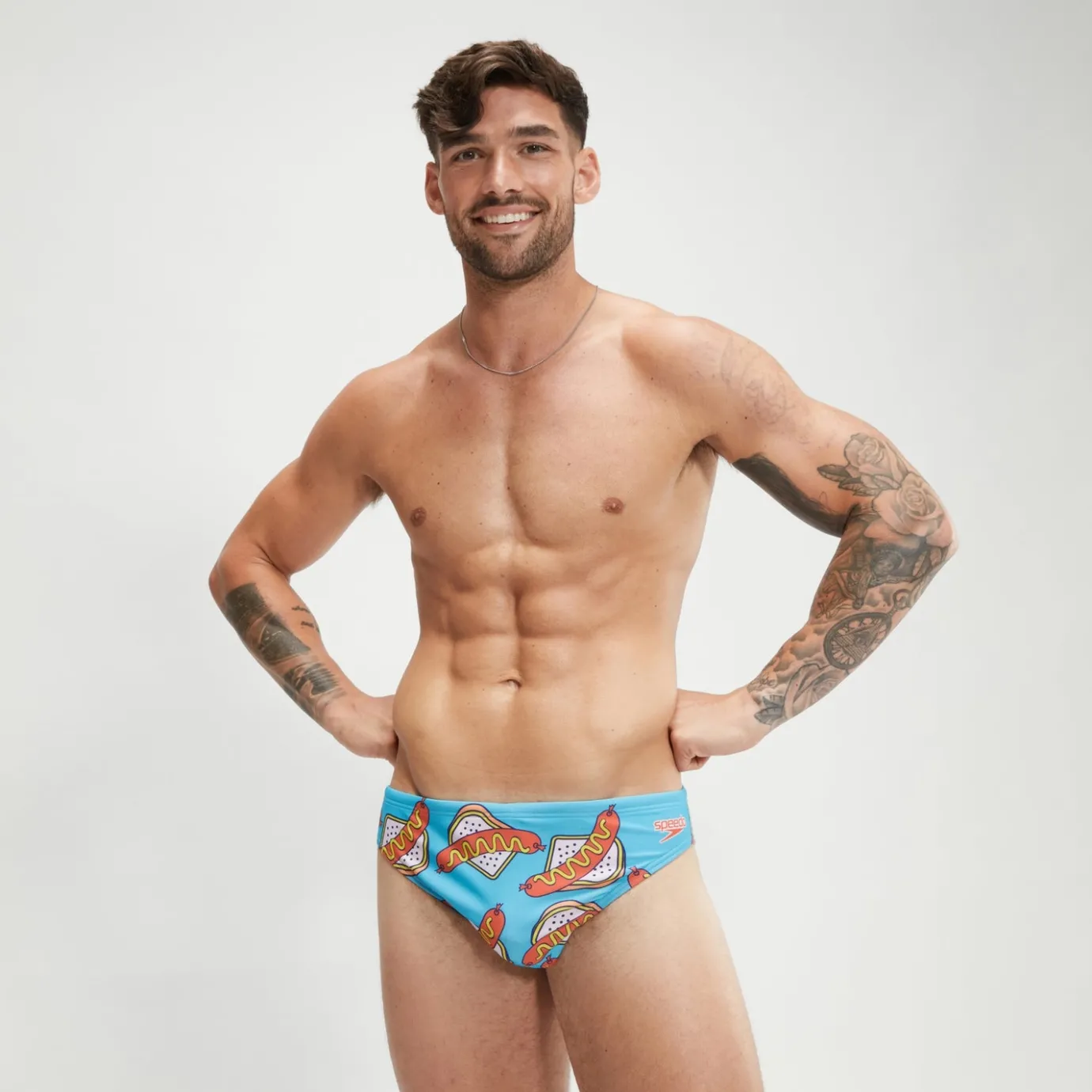Men's Escape 5cm Brief Blue*Speedo New