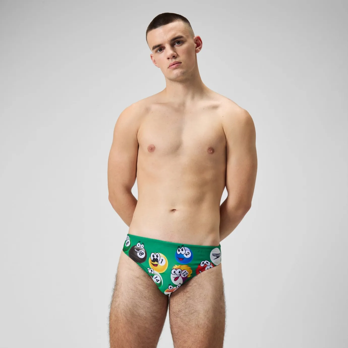 Men's Escape 5cm Brief Green*Speedo New