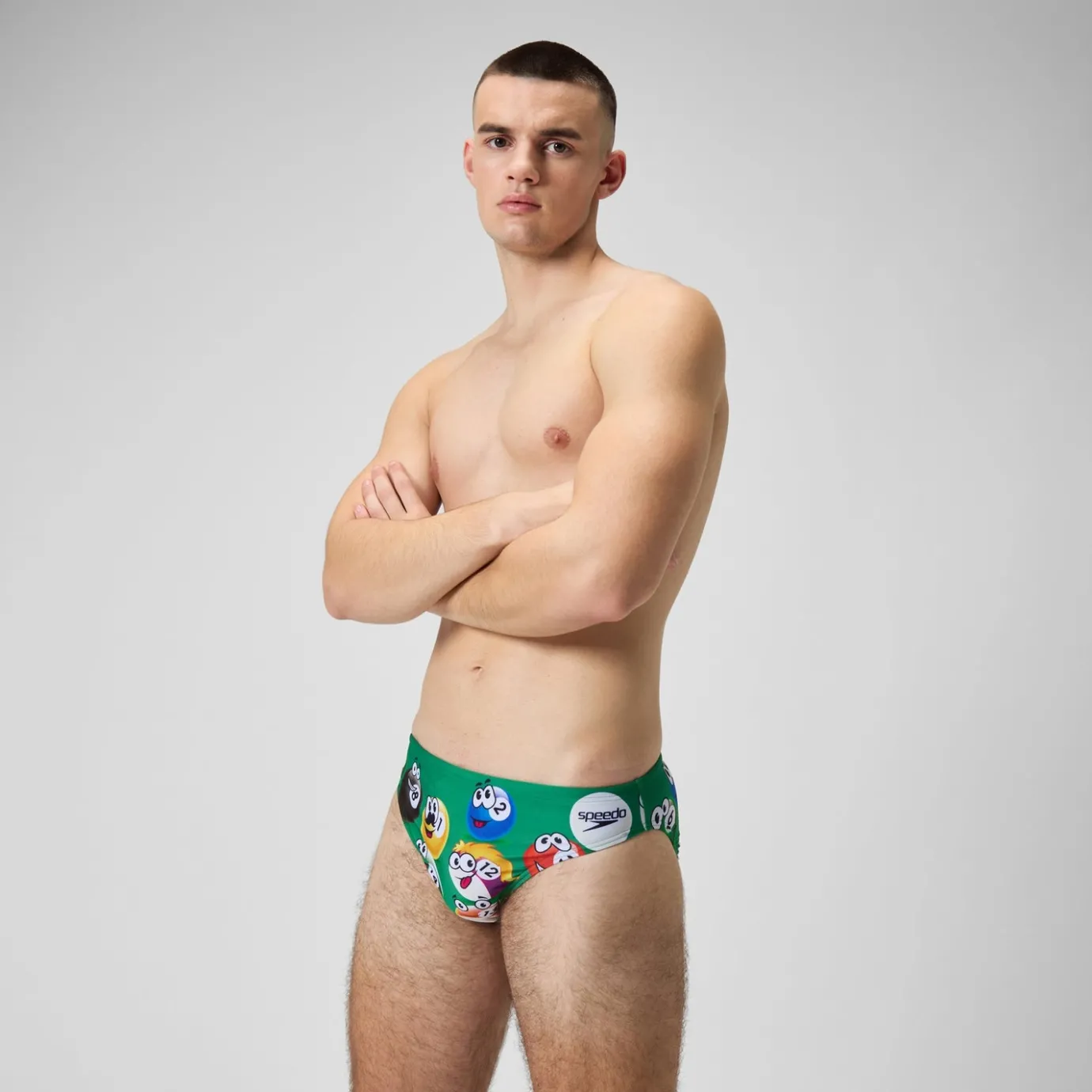 Men's Escape 5cm Brief Green*Speedo New