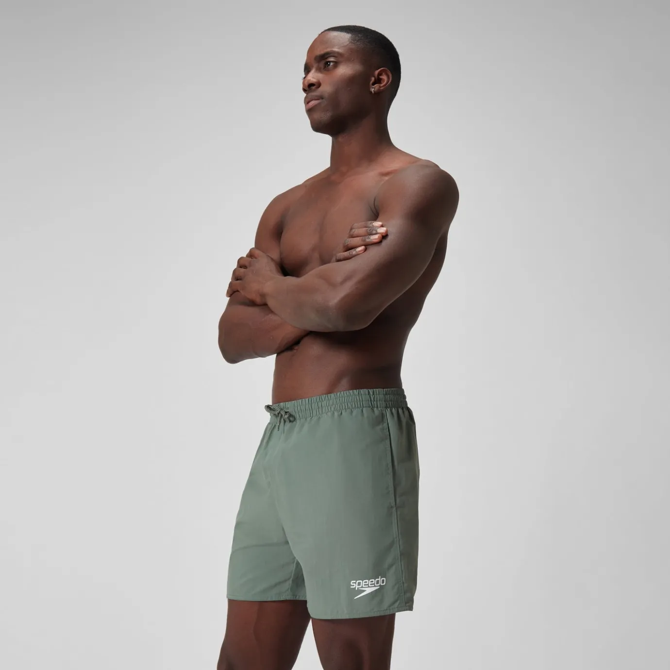 Men's Essential 16" Swim Shorts Green*Speedo Fashion