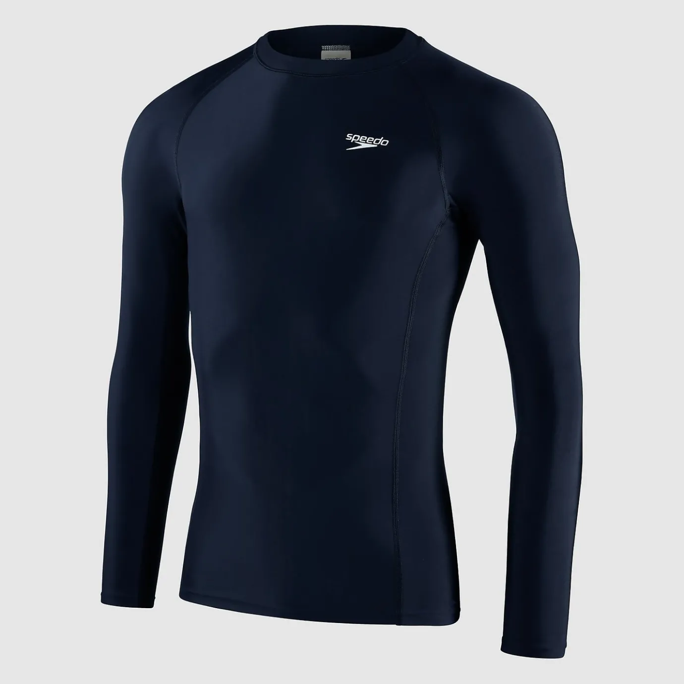 Men's Essential Long Sleeve Rash Top Navy/White*Speedo Shop