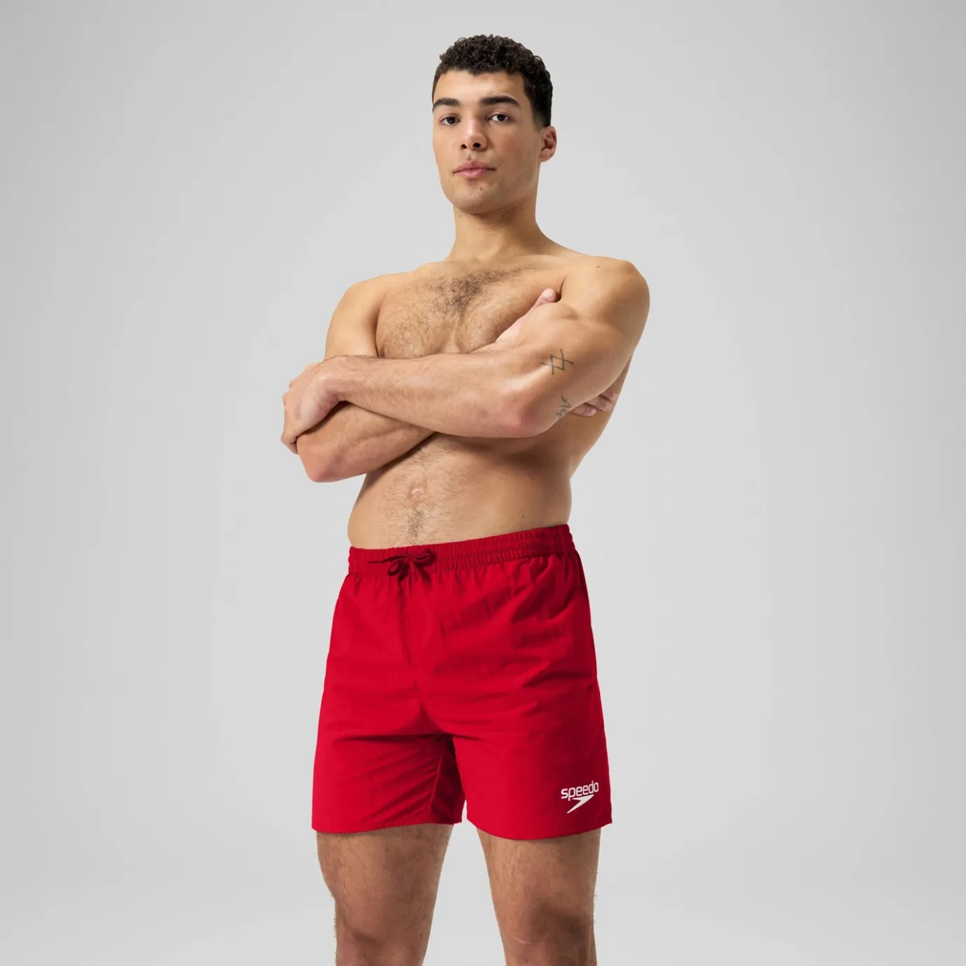 Men's Essentials 16" Swim Short Red*Speedo Fashion