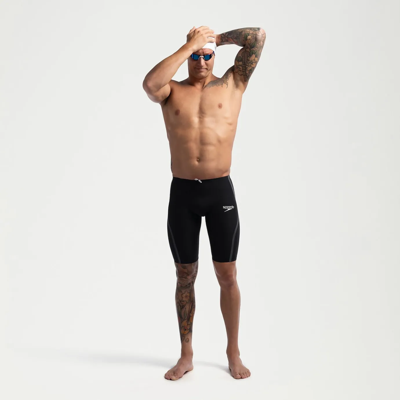 Men's Fastskin LZR Pure Intent 2.0 Backstroke Edition High Waist Jammer Black/Iridescent*Speedo Cheap