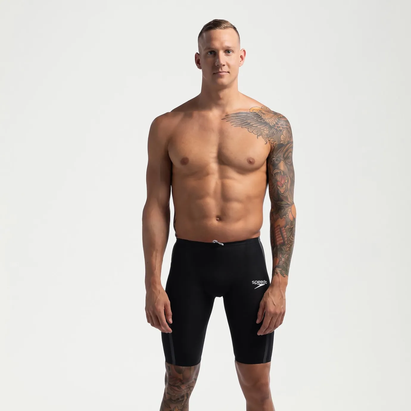 Men's Fastskin LZR Pure Intent 2.0 Backstroke Edition High Waist Jammer Black/Iridescent*Speedo Cheap