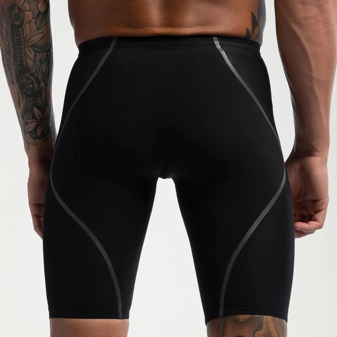 Men's Fastskin LZR Pure Intent 2.0 Backstroke Edition High Waist Jammer Black/Iridescent*Speedo Cheap