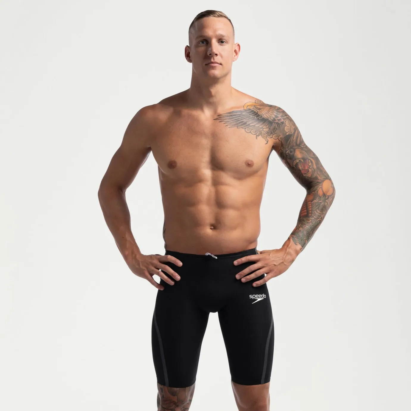 Men's Fastskin LZR Pure Intent 2.0 High Waist Jammer Black/Iridescent*Speedo Outlet