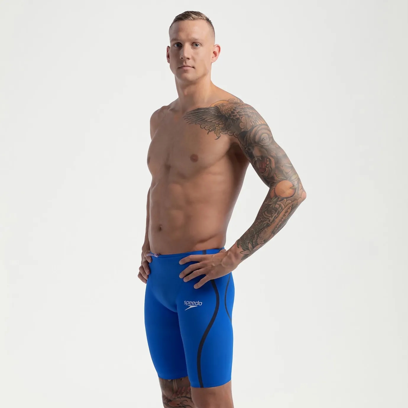 Men's Fastskin LZR Pure Intent 2.0 High Waist Jammer Blue/Iridescent*Speedo Cheap