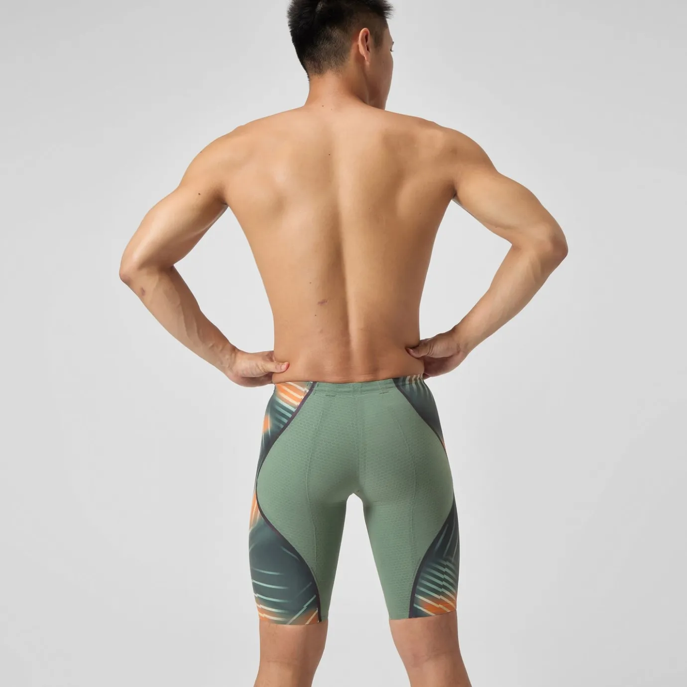Men's Fastskin LZR Pure Intent 2.0 High Waist Jammer Green/Orange*Speedo Best Sale