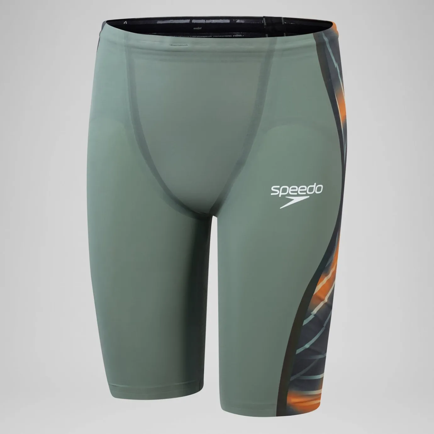 Men's Fastskin LZR Pure Intent 2.0 High Waist Jammer Green/Orange*Speedo Best Sale