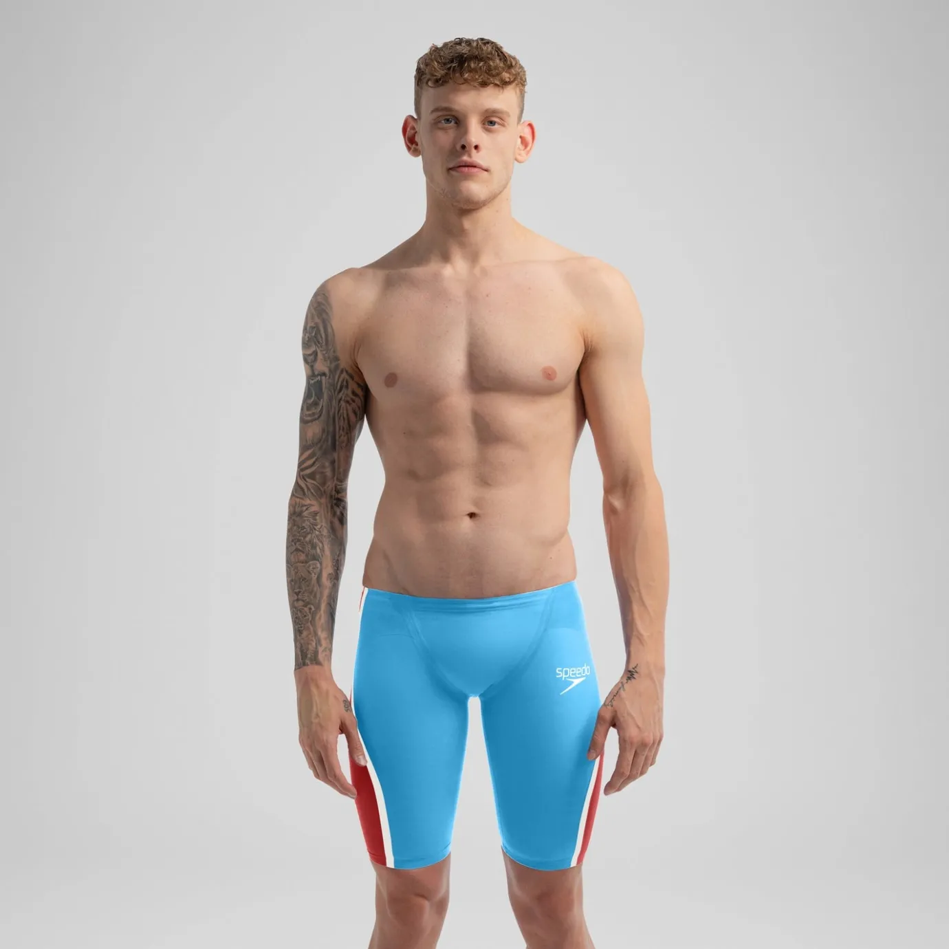 Men's Fastskin LZR Pure Intent 2.0 Jammer Blue/Red*Speedo Cheap
