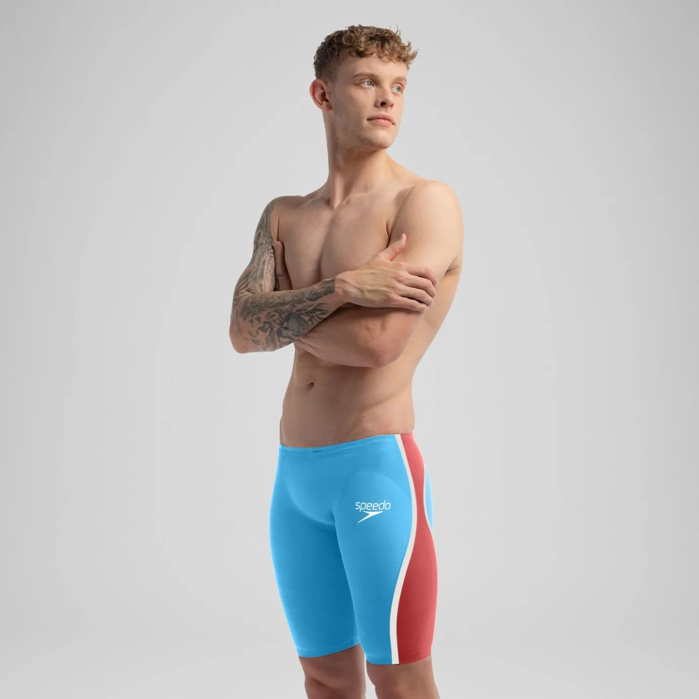 Men's Fastskin LZR Pure Intent 2.0 Jammer Blue/Red*Speedo Cheap