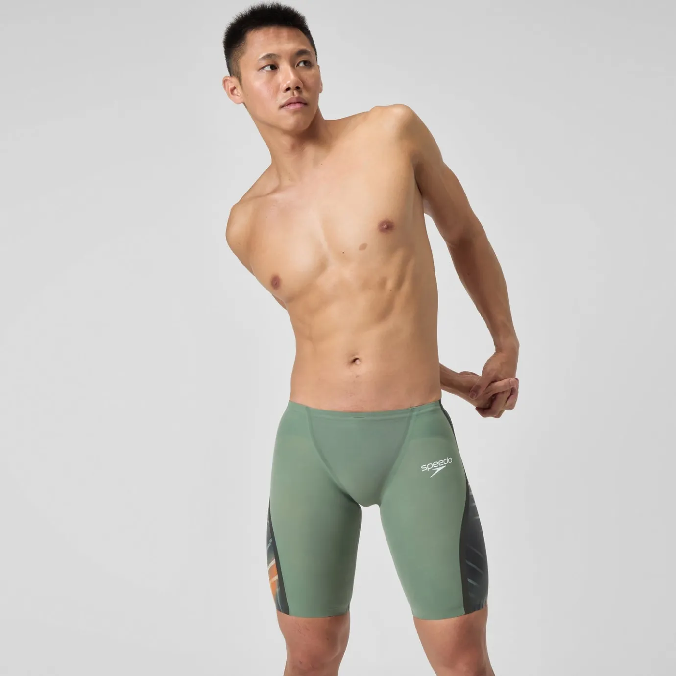 Men's Fastskin LZR Pure Intent 2.0 Jammer Green/Orange*Speedo Best