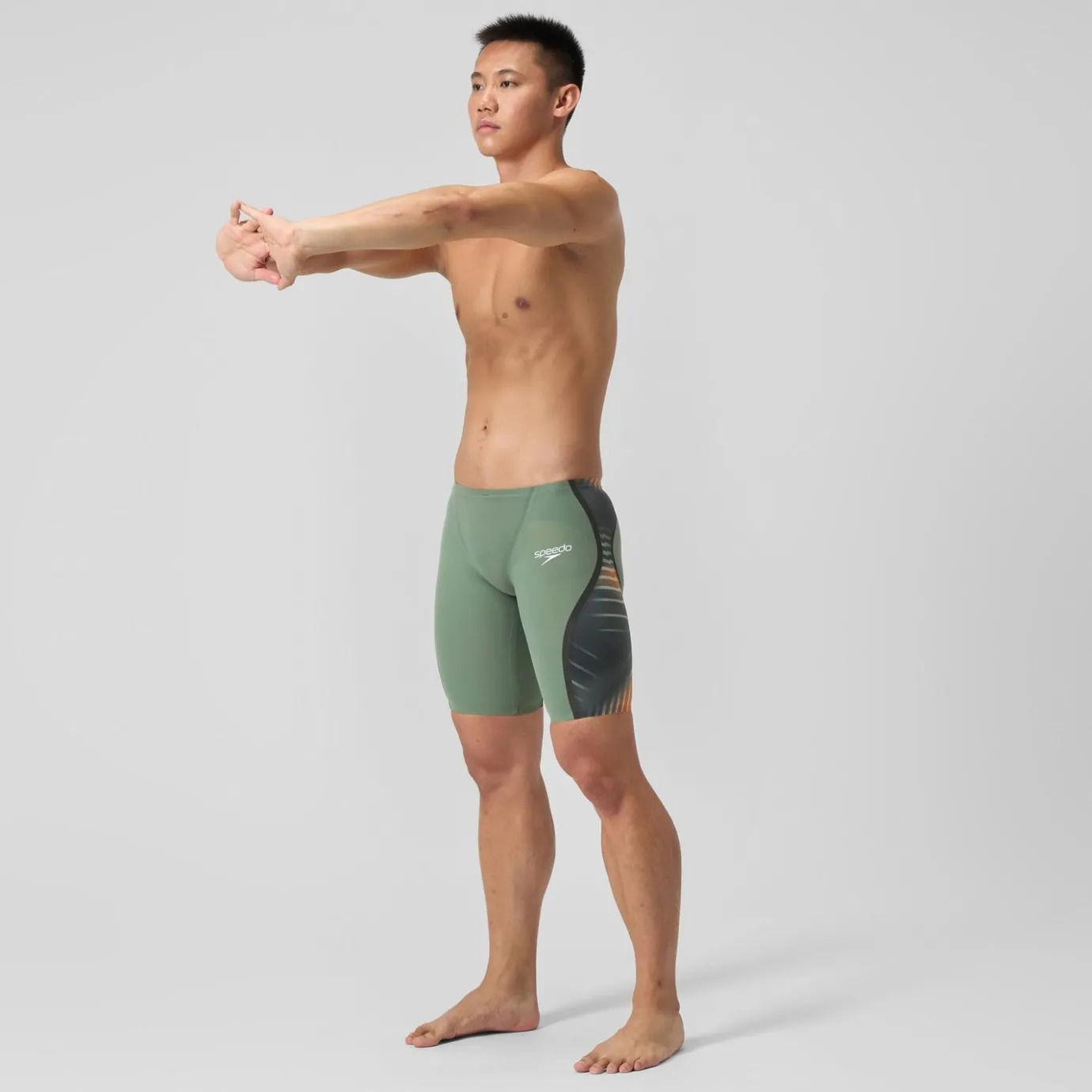 Men's Fastskin LZR Pure Intent 2.0 Jammer Green/Orange*Speedo Best