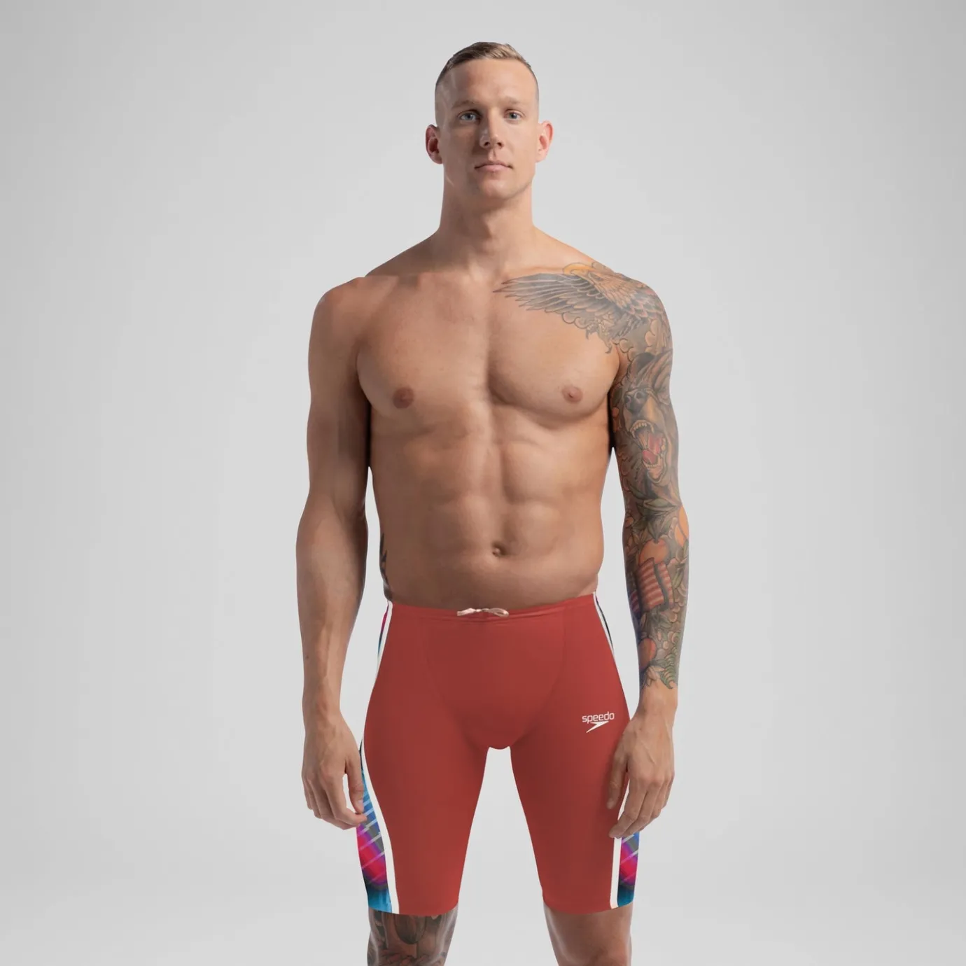 Men's Fastskin LZR Pure Intent 2.0 Jammer Red/Blue*Speedo Discount