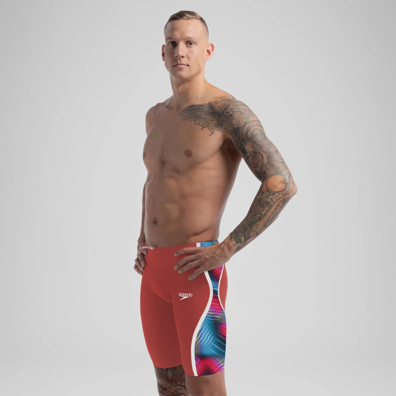 Men's Fastskin LZR Pure Intent 2.0 Jammer Red/Blue*Speedo Discount