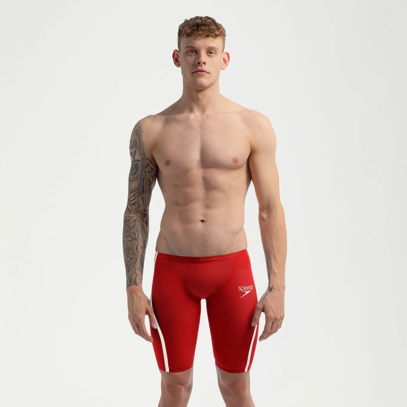 Men's Fastskin LZR Pure Intent 2.0 Jammer Red/White*Speedo Best Sale