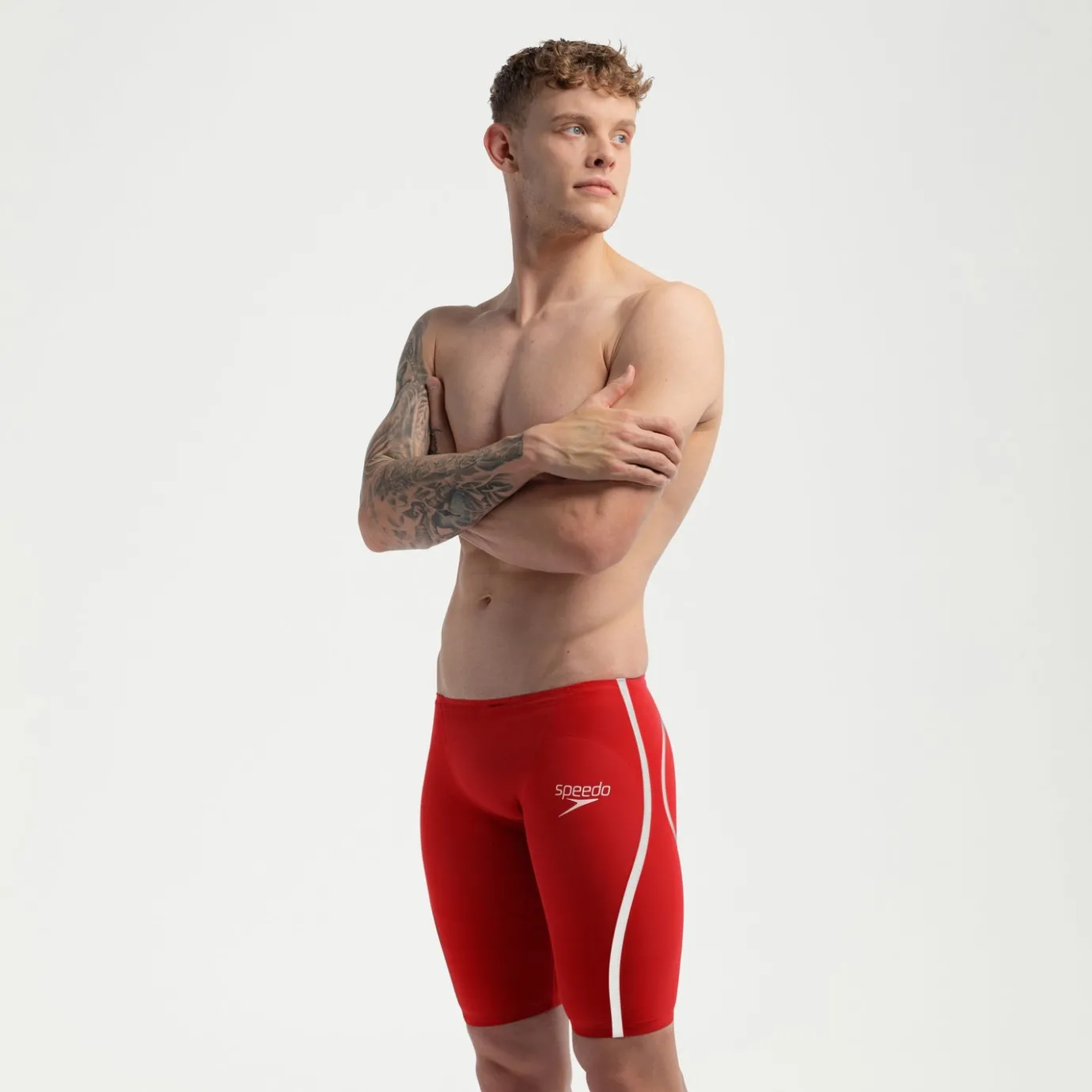 Men's Fastskin LZR Pure Intent 2.0 Jammer Red/White*Speedo Best Sale