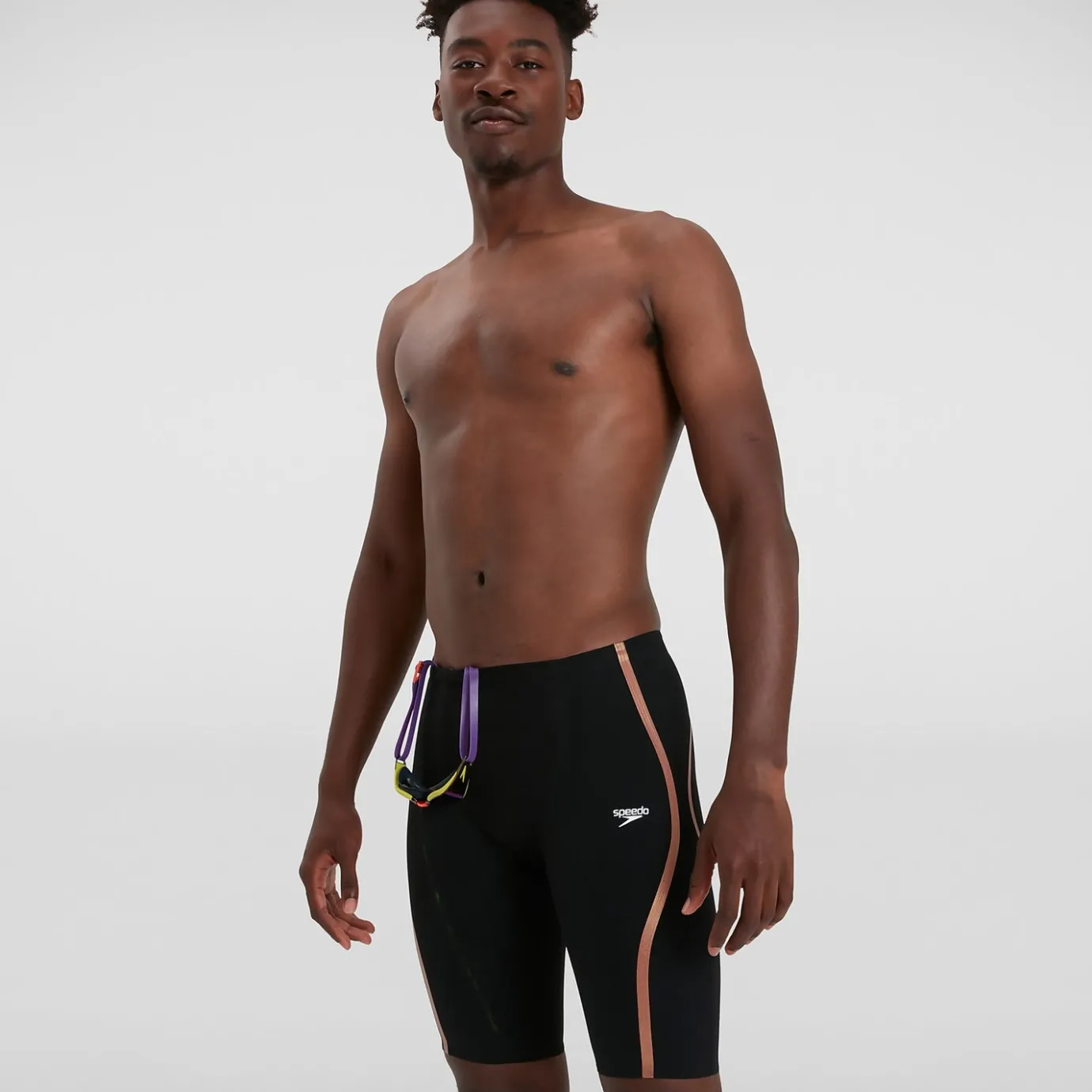Men's Fastskin LZR Pure Intent Backstroke Edition High Waist Jammer Black*Speedo Flash Sale