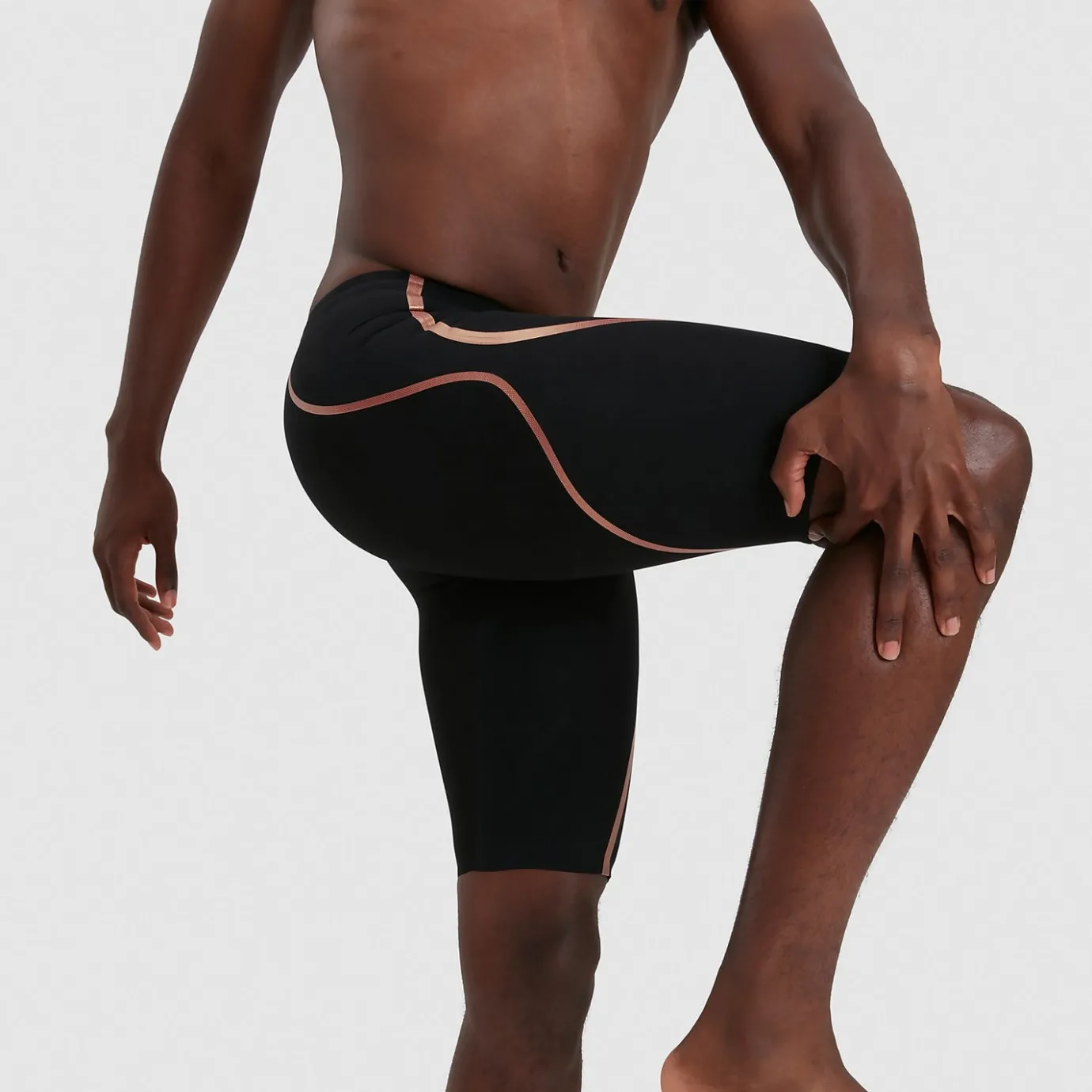 Men's Fastskin LZR Pure Intent Backstroke Edition High Waist Jammer Black*Speedo Flash Sale