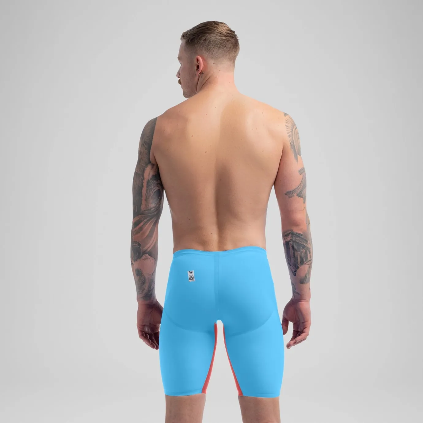 Men's Fastskin LZR Pure Valor 2.0 High Waist Jammer Blue/Red*Speedo Store
