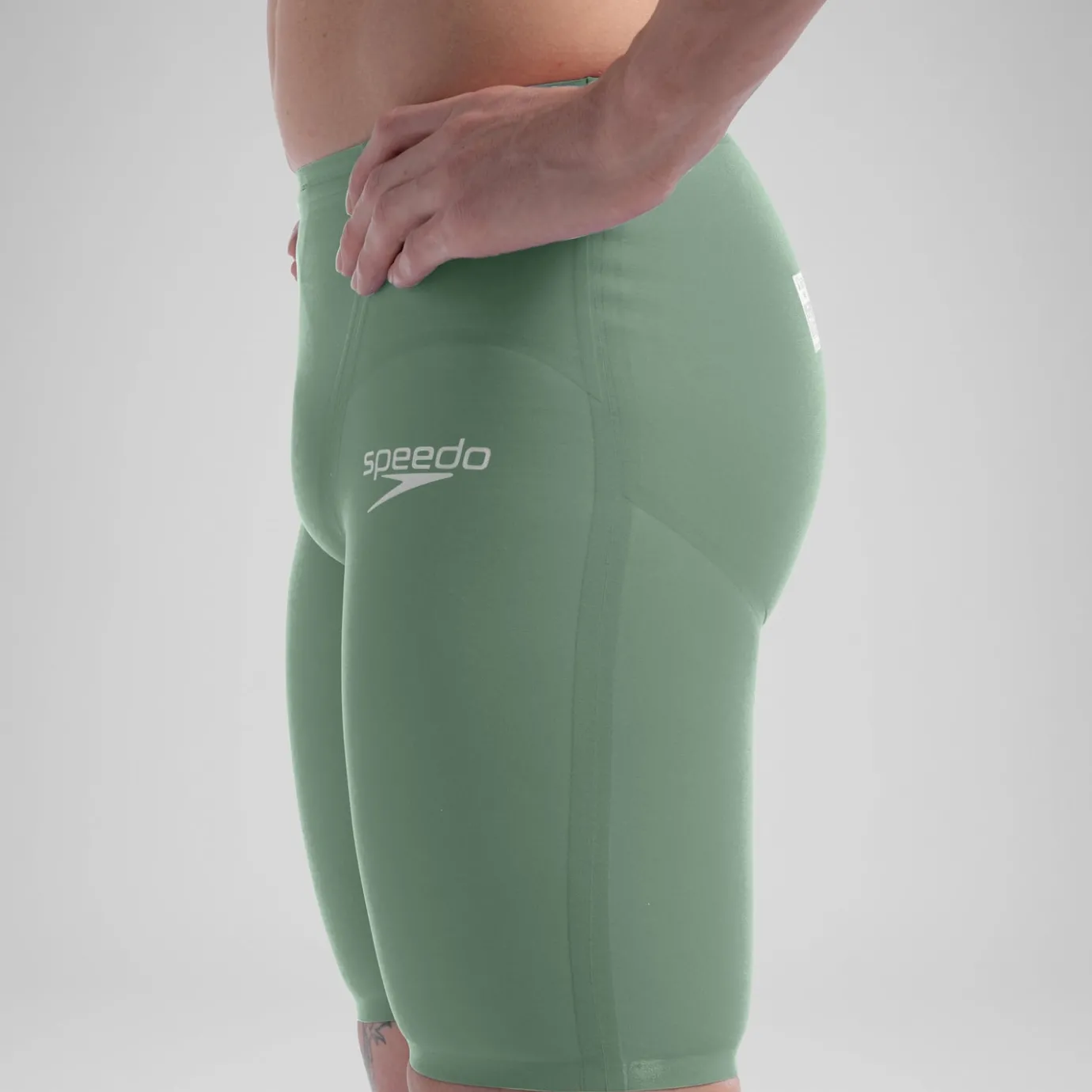 Men's Fastskin LZR Pure Valor 2.0 High Waist Jammer Green/Black*Speedo Flash Sale