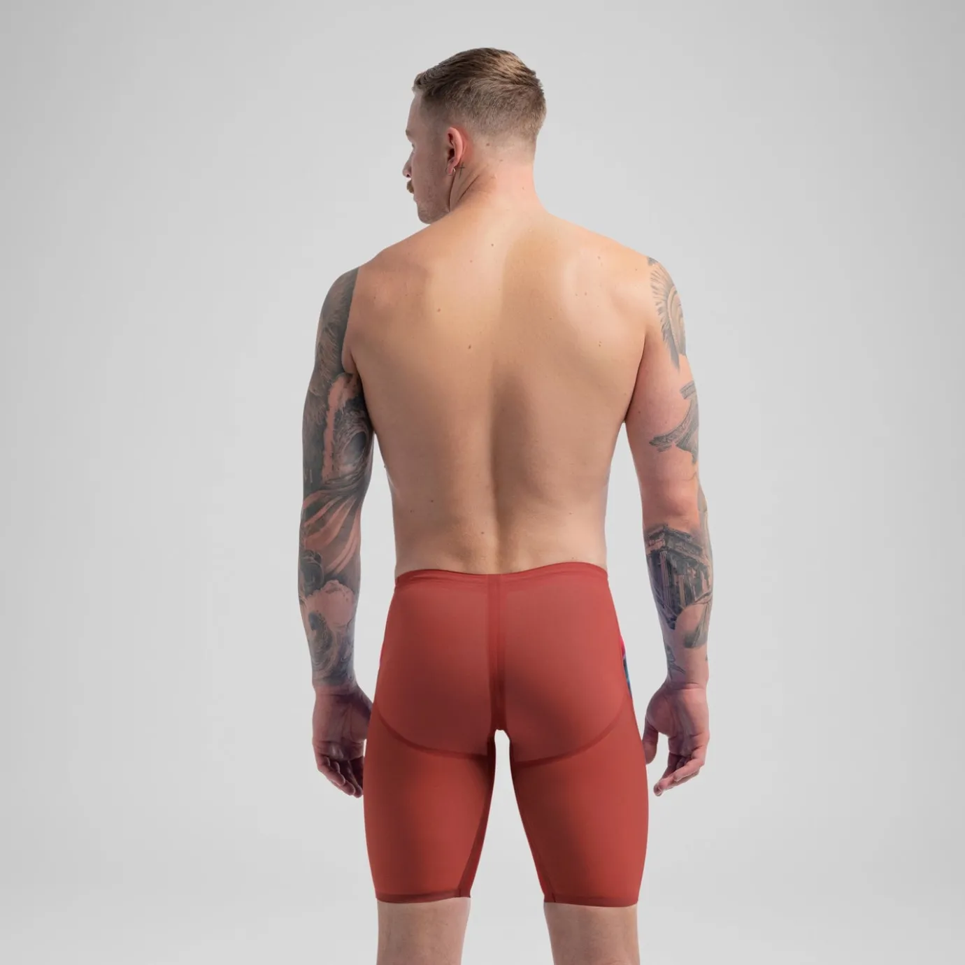 Men's Fastskin LZR Pure Valor 2.0 High Waist Jammer Red/Blue*Speedo Best