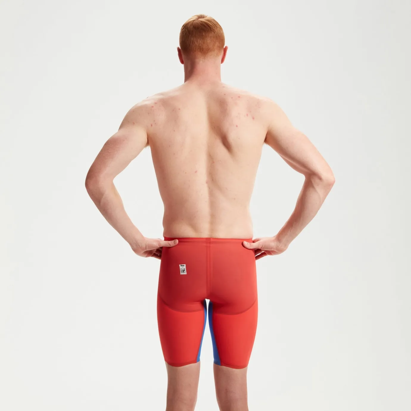 Men's Fastskin LZR Pure Valor 2.0 High Waisted Jammer Red/Blue*Speedo Cheap