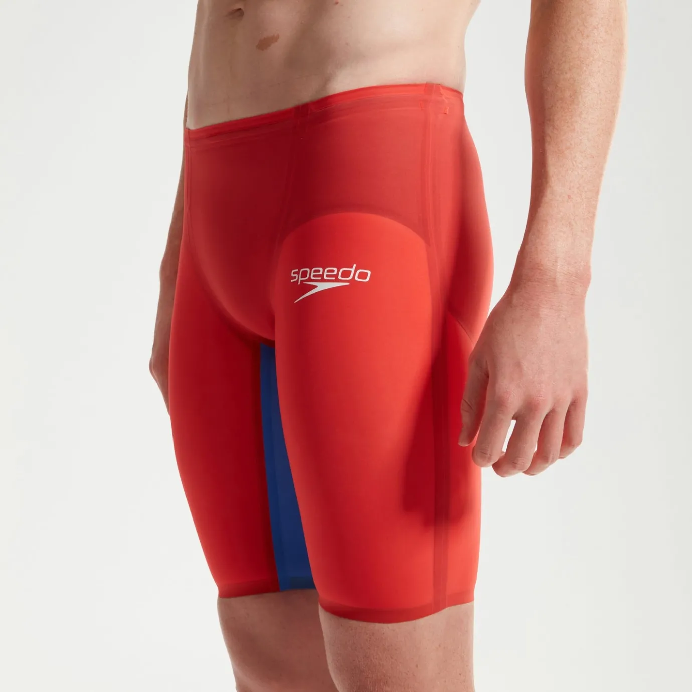Men's Fastskin LZR Pure Valor 2.0 High Waisted Jammer Red/Blue*Speedo Cheap