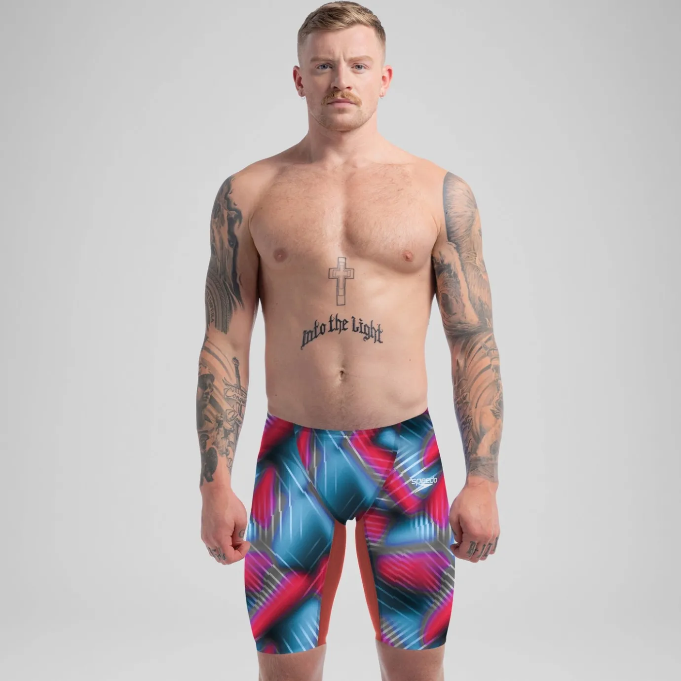 Men's Fastskin LZR Pure Valor 2.0 Jammer Red/Blue*Speedo Shop