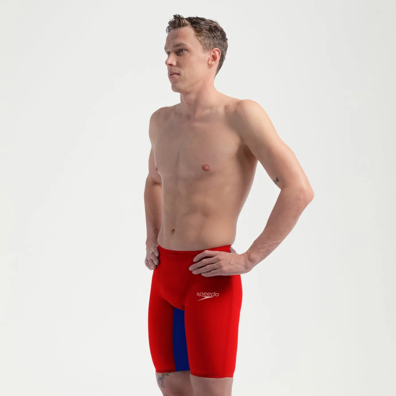 Men's Fastskin LZR Pure Valor 2.0 Jammer Red/Blue*Speedo Cheap