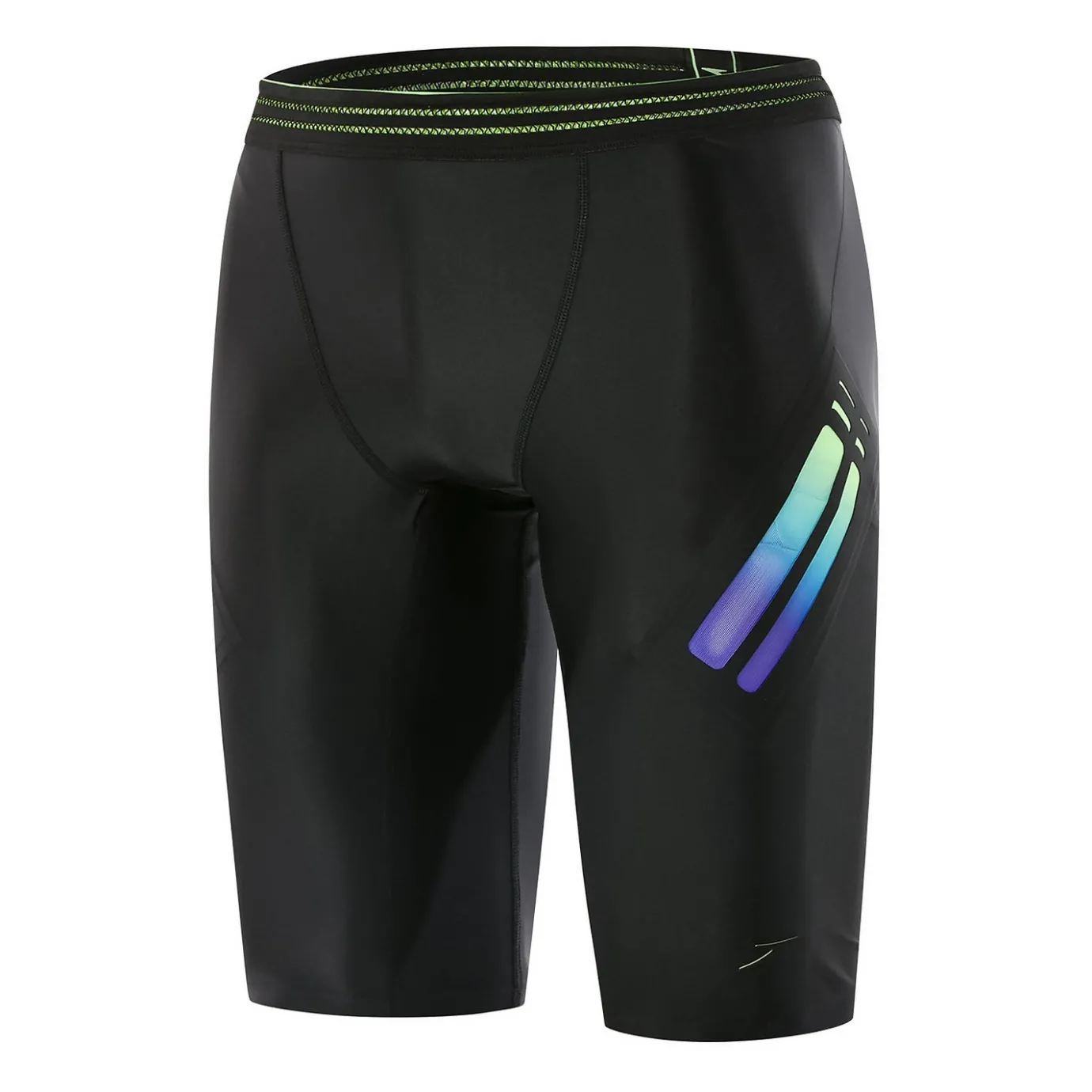 Mens Hydrosense Bonded Jammer Black & Green*Speedo Outlet