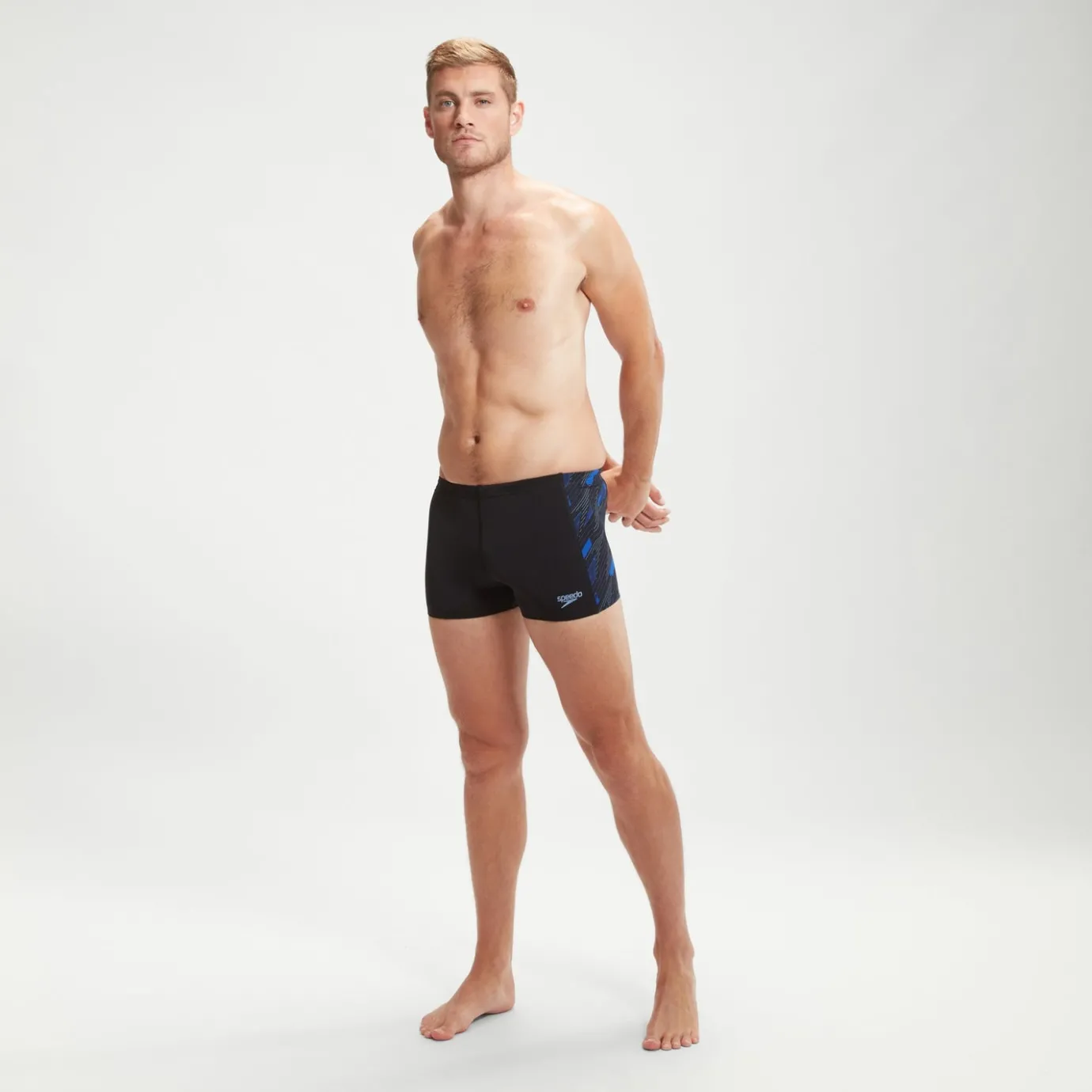 Men's Hyper Boom Panel Aquashort Black/Blue*Speedo Online