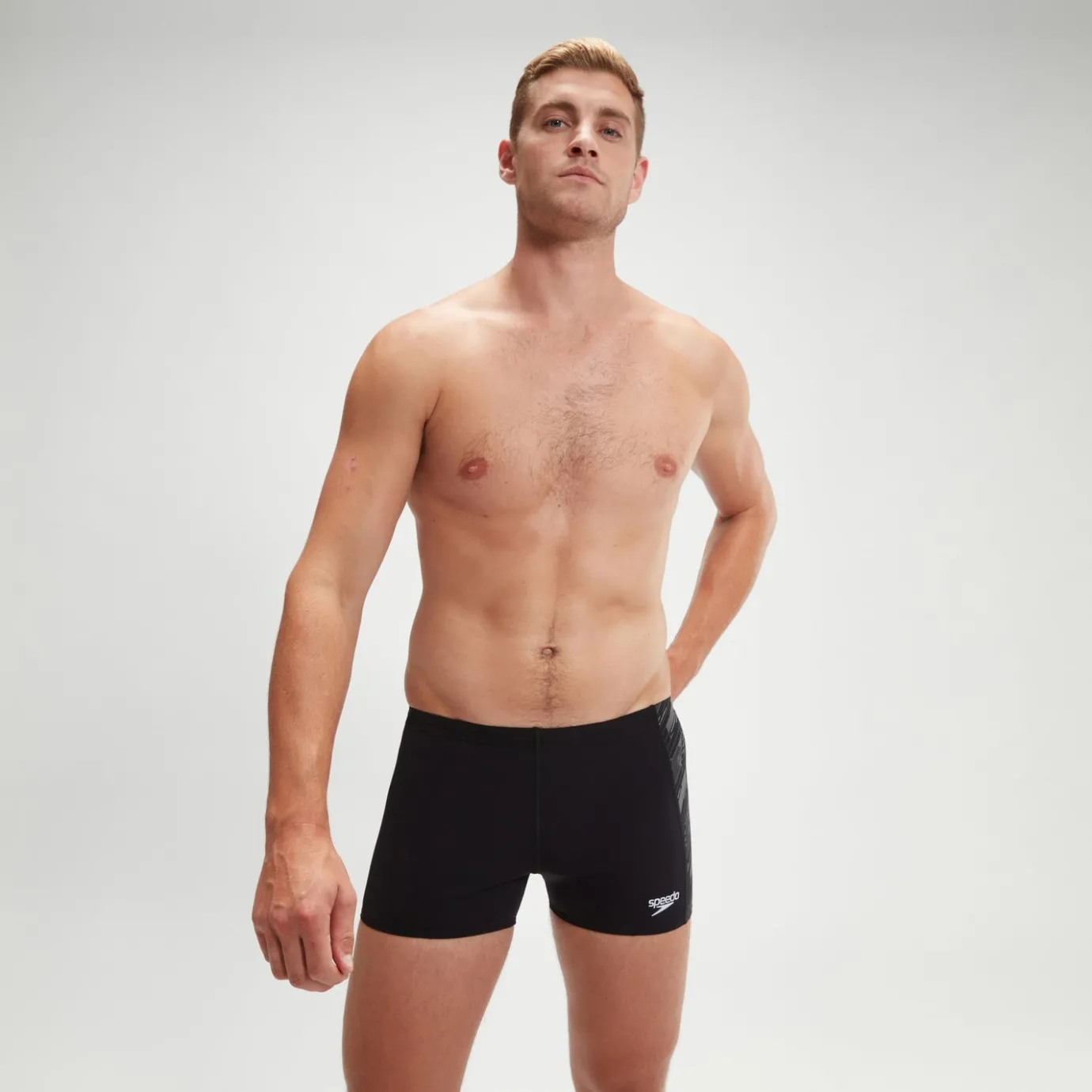Men's Hyper Boom Panel Aquashort Black/Grey*Speedo Store