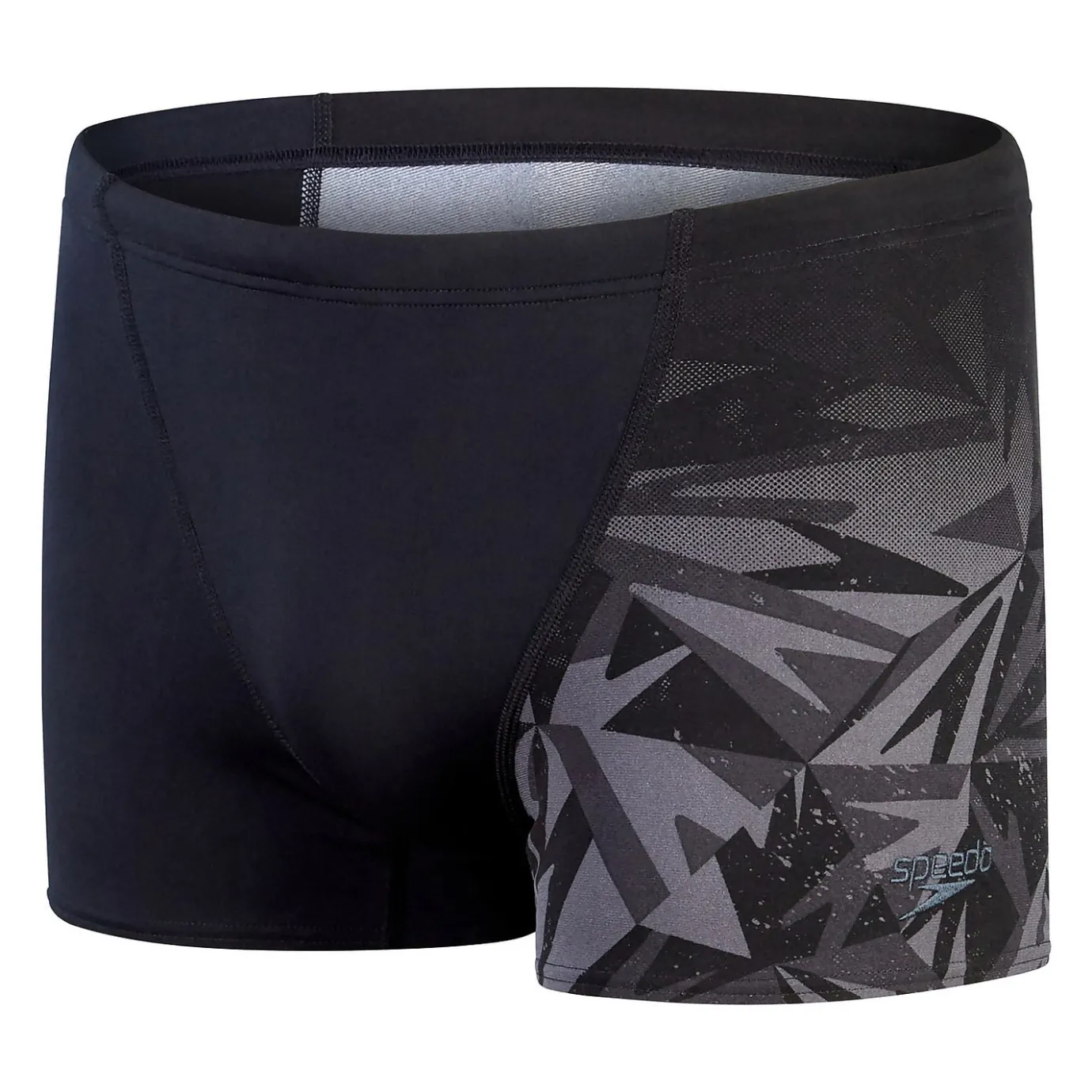 Men's Hyper Boom Panel Aquashorts Black/Grey*Speedo Best Sale