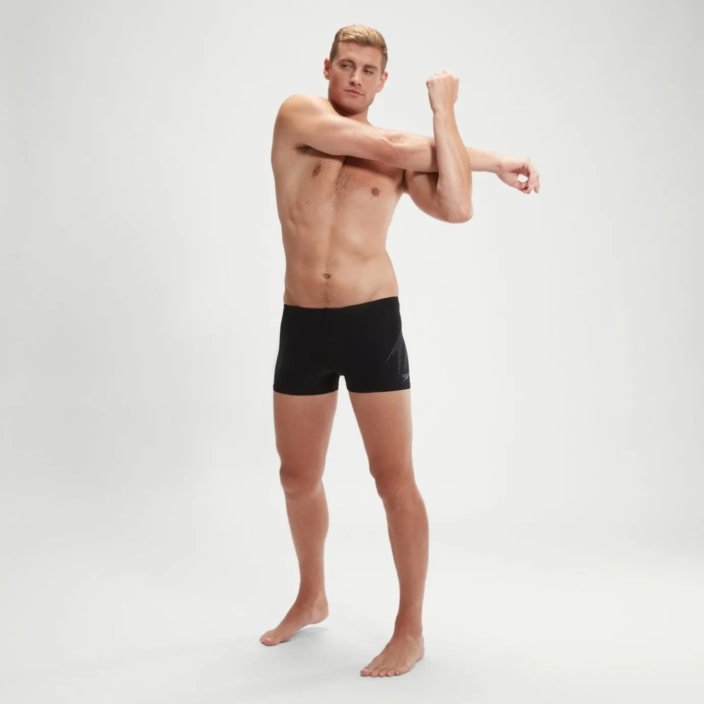 Men's Hyper Boom Placement Aquashort Black/Grey*Speedo Sale