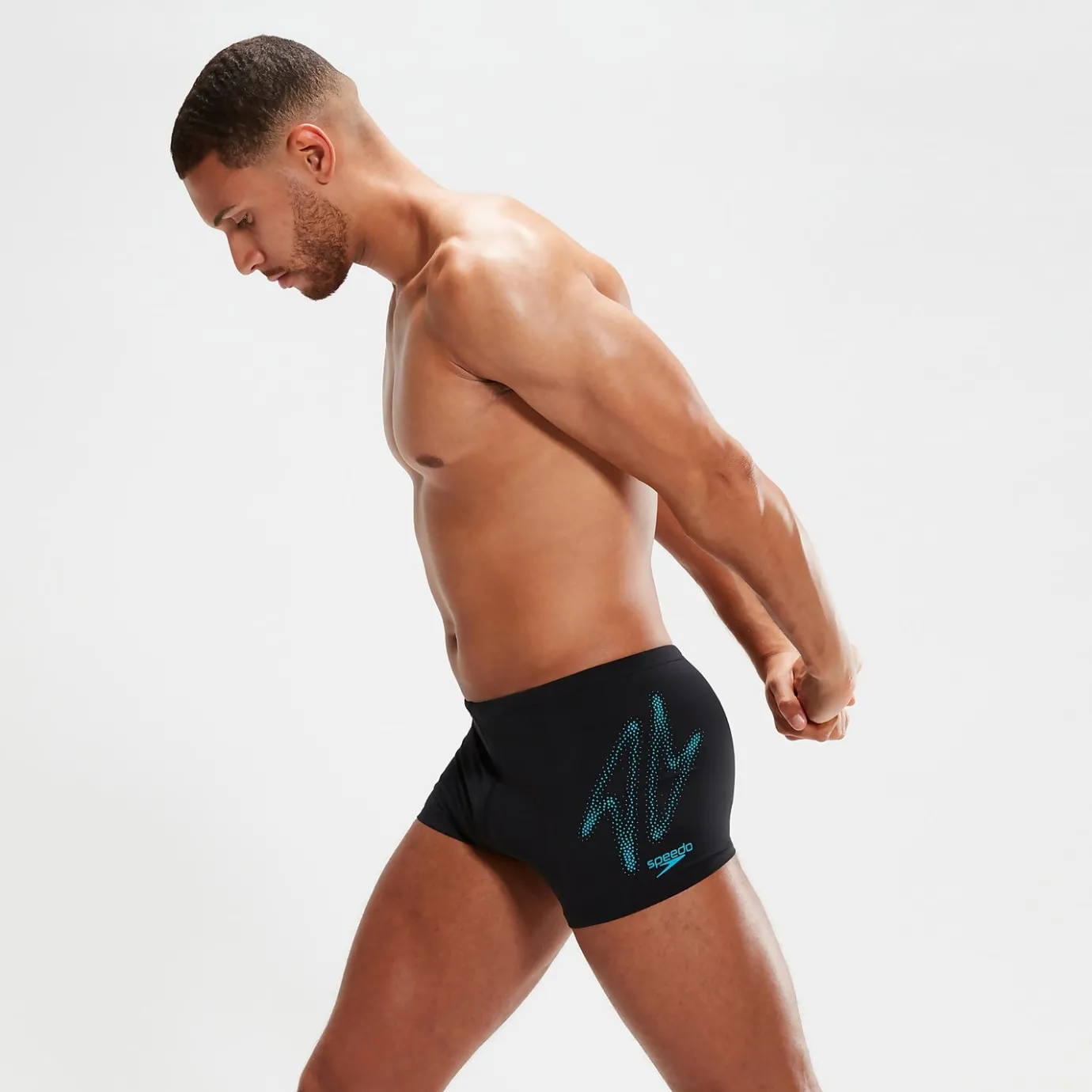 Men's Hyper Boom Placement Aquashorts Black/Bolt*Speedo Store