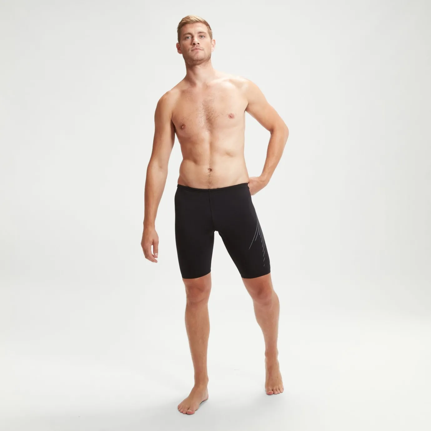 Men's Hyper Boom Placement Jammer Black/Grey*Speedo Sale