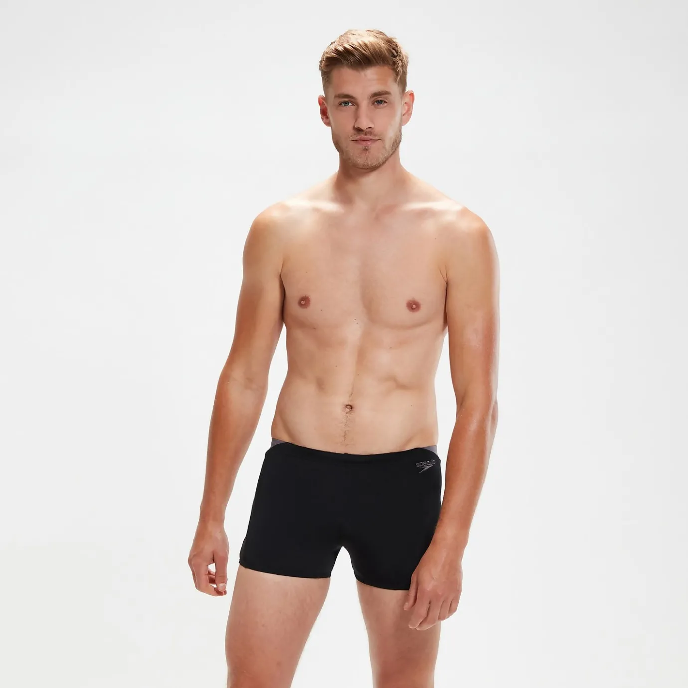 Men's Hyper Boom Splice Aquashorts Black/Grey*Speedo Clearance