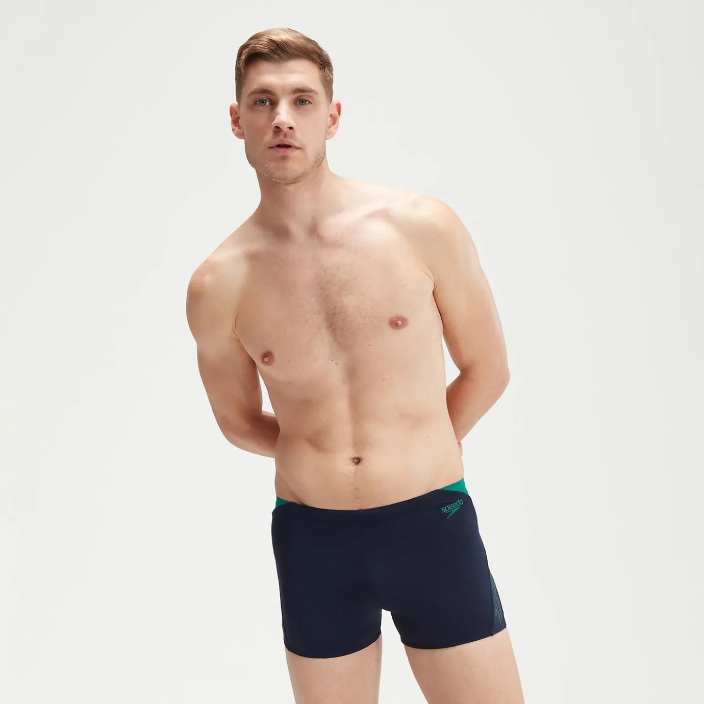 Men's Hyper Boom Splice Aquashorts Navy/Green*Speedo Discount