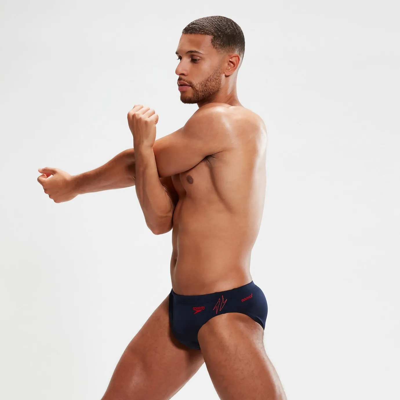 Men's Hyper Boom Splice Brief Navy/Red*Speedo Cheap