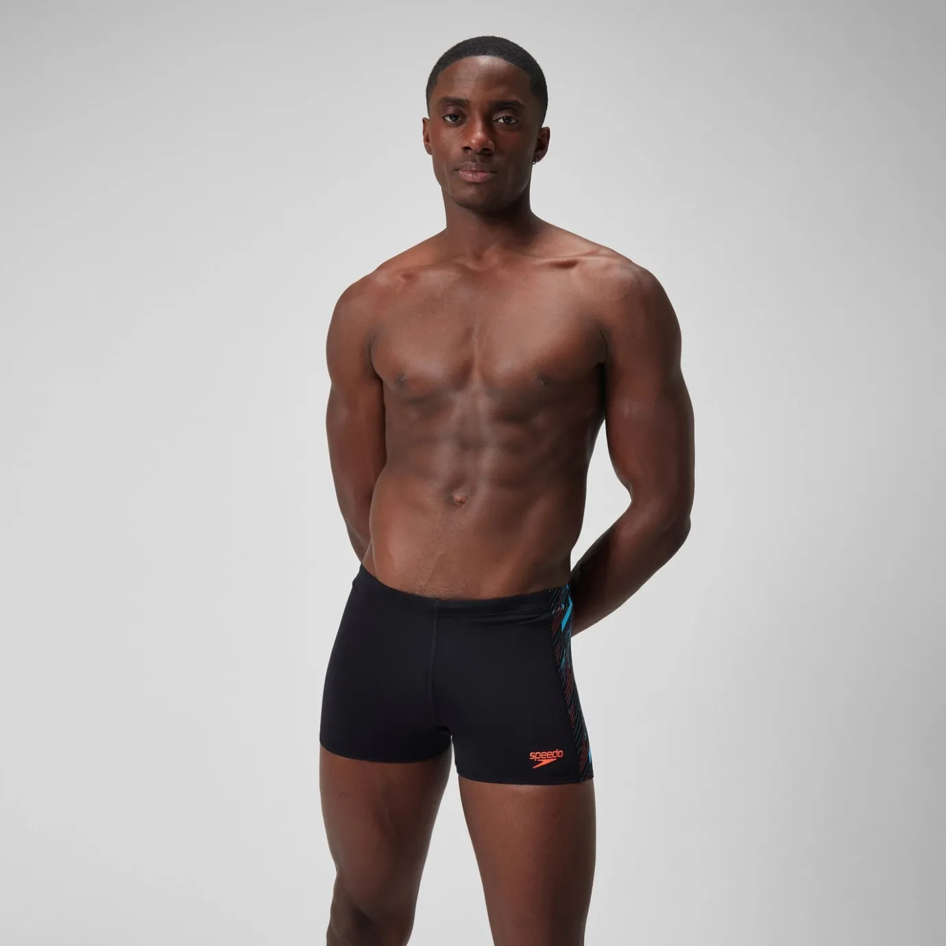 Men's HyperBoom Panel Aquashort Black/Blue*Speedo Store