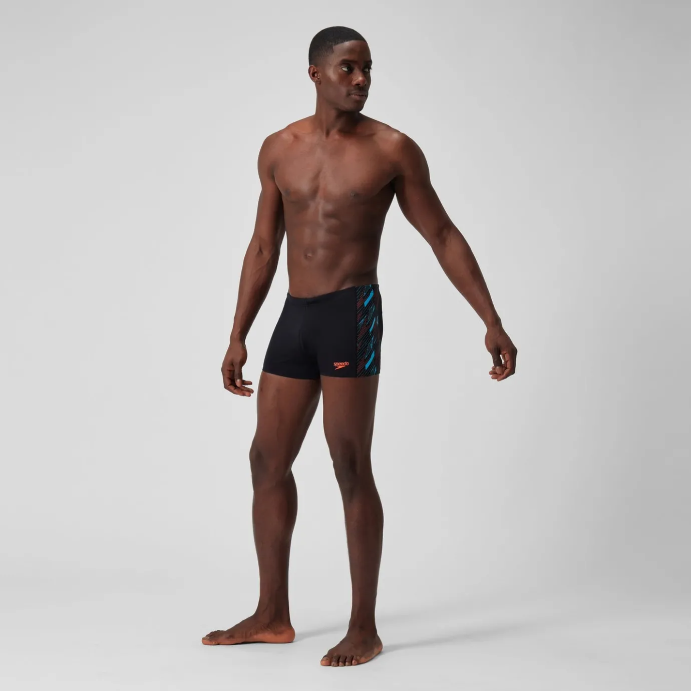 Men's HyperBoom Panel Aquashort Black/Blue*Speedo Store