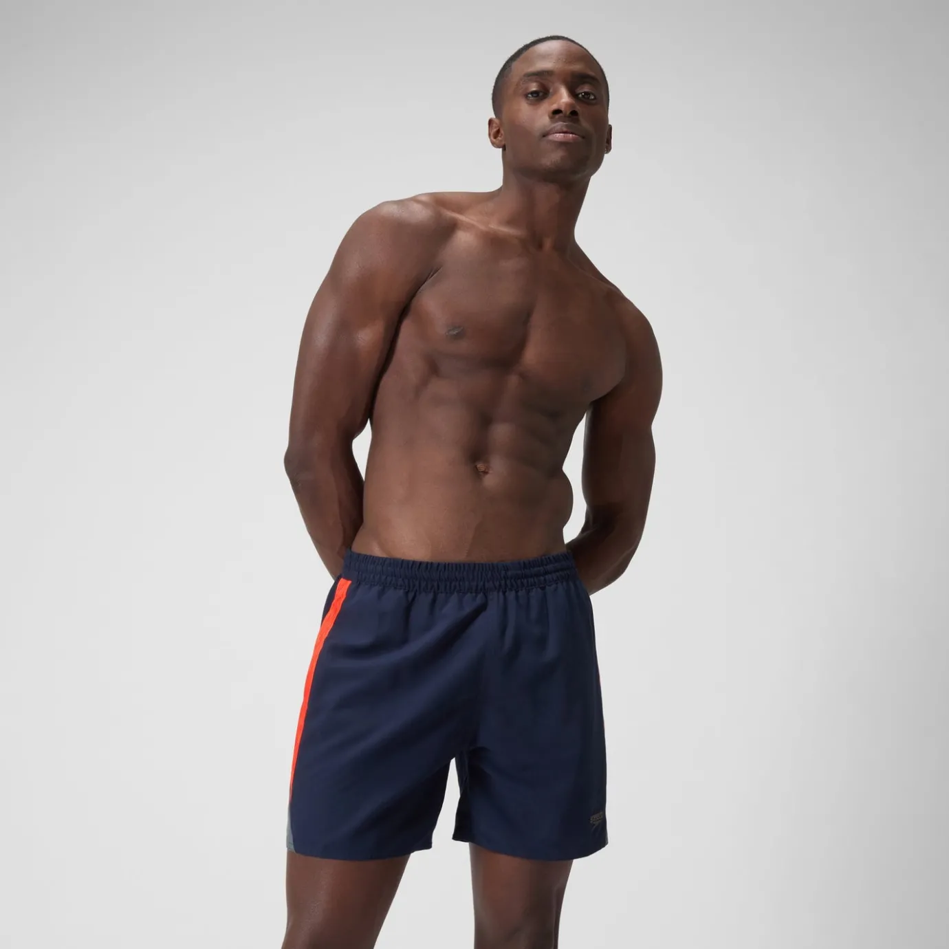 Men's HyperBoom Splice 16" Swim Shorts Navy/Red*Speedo Shop