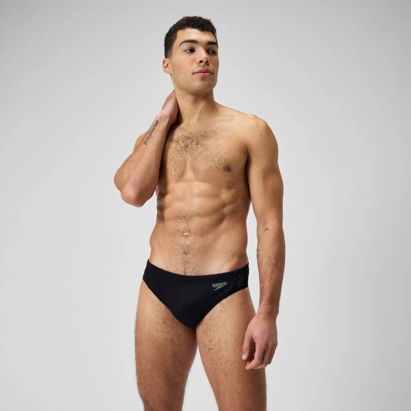 Men's HyperBoom Splice Brief Black/Green*Speedo Best Sale
