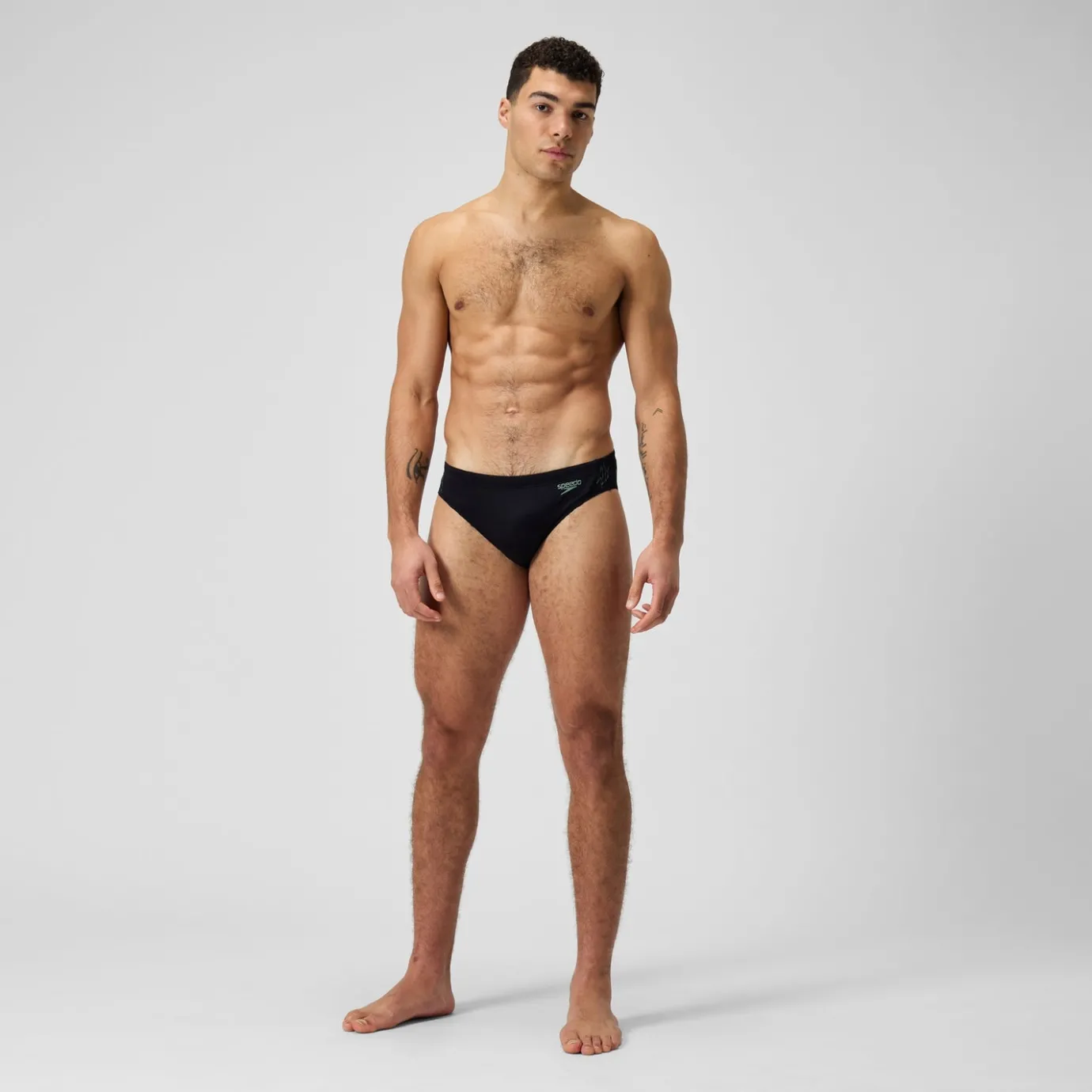 Men's HyperBoom Splice Brief Black/Green*Speedo Best Sale